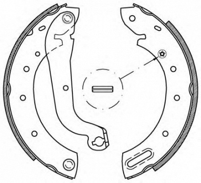 OPEN PARTS bsa217100 -  Комплект тормозных колодок